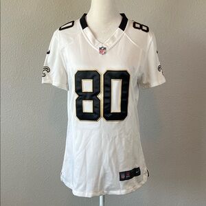 Nike On Field Saints White Jersey Jimmy Graham #80 Size Medium
